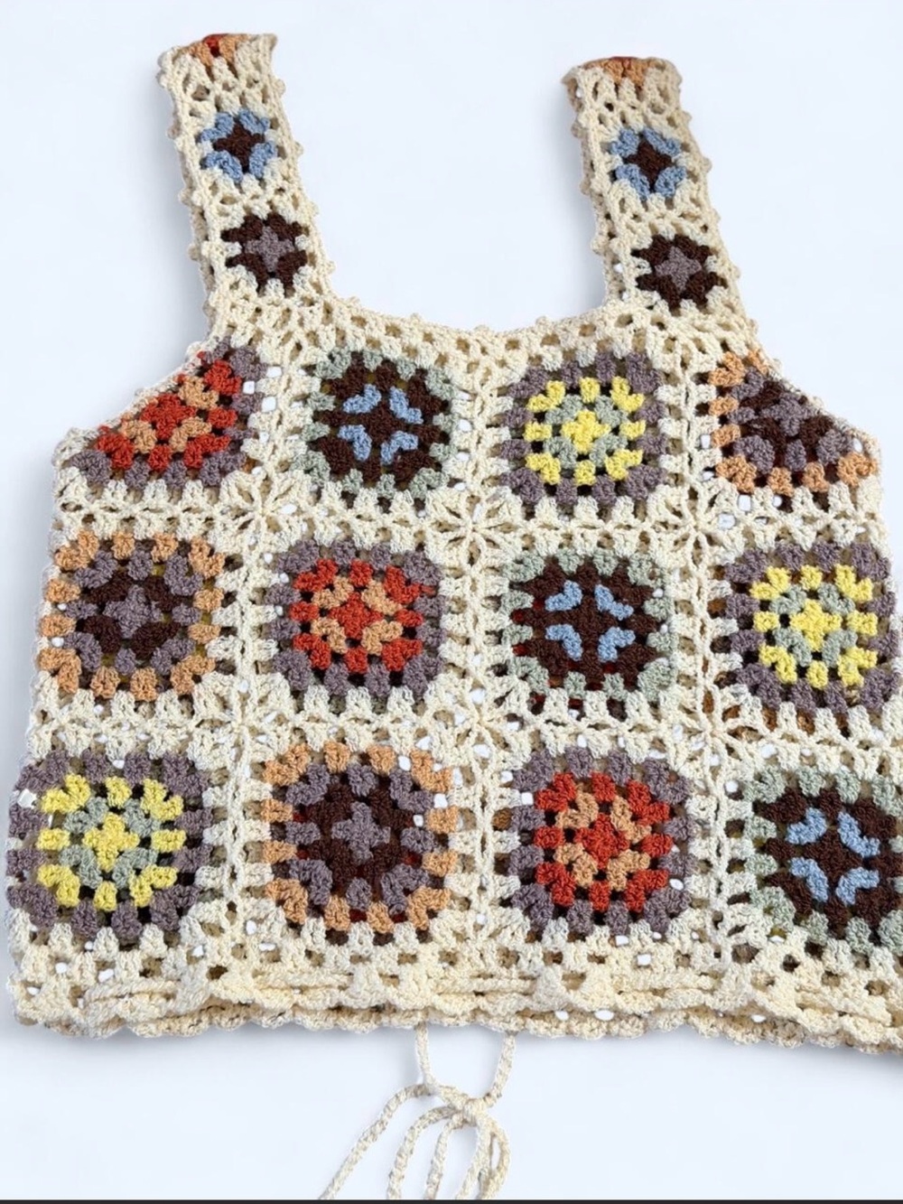 POL Crochet Granny Square Tank Top - Picture 2 of 5
